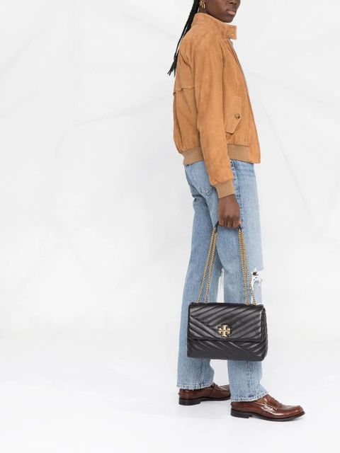 Tory Burch Kira Chevron Convertible shoulder bag - Black - zdjęcie produktu nr 2