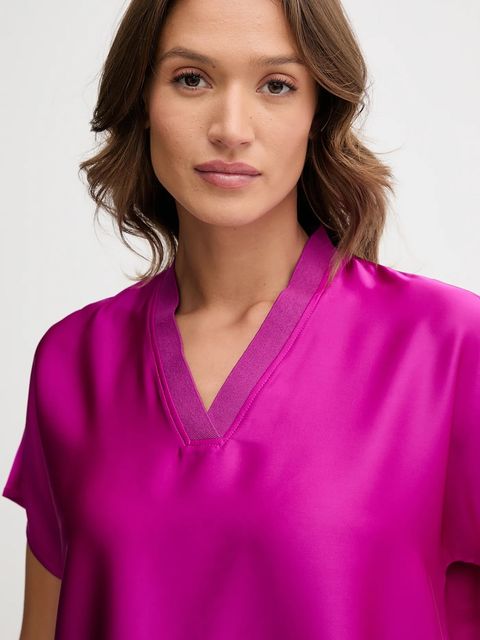 Joseph Ribkoff bluzka damska kolor fioletowy gładka 253921