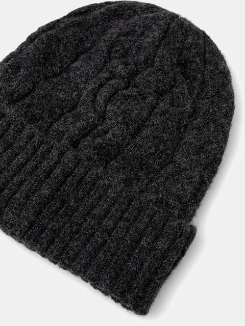 Levi's czapka z domieszką wełny kolor czarny 004D4