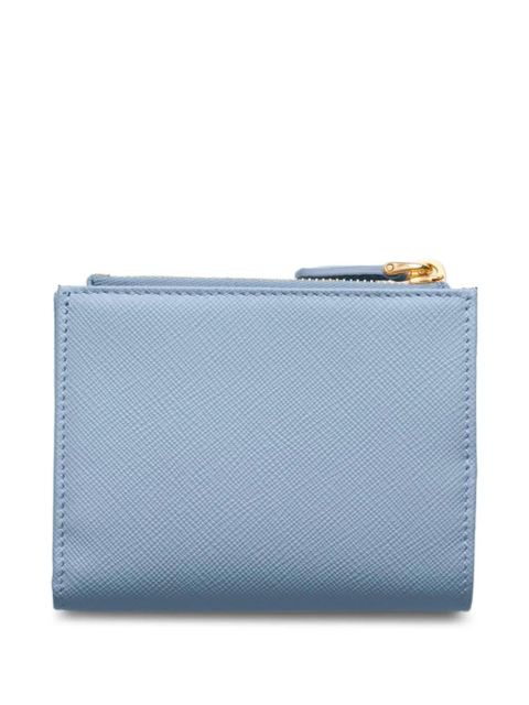 Prada small saffiano-leather wallet - Blue