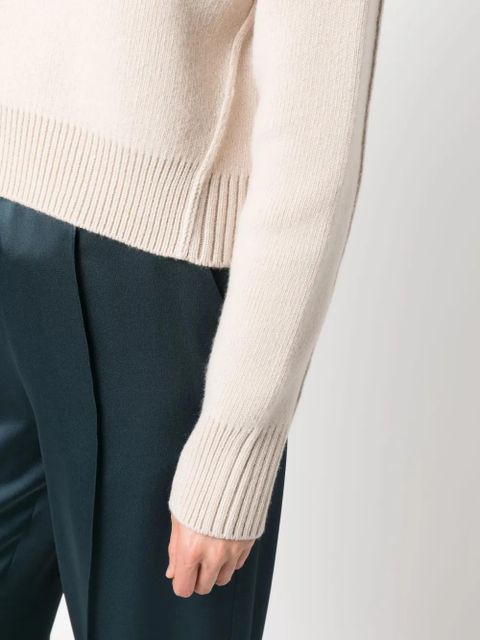 Lanvin crew-neck cropped jumper - Neutrals