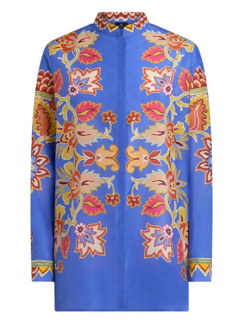 ETRO floral-print shirt - Blue - zdjęcie produktu nr 1
