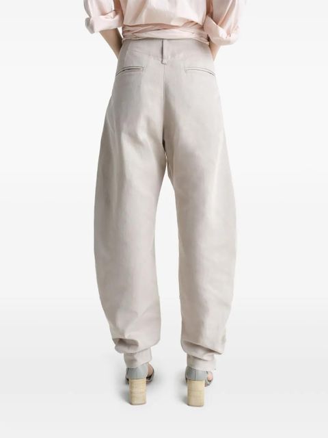 LEMAIRE fluid tapered trousers - Neutrals