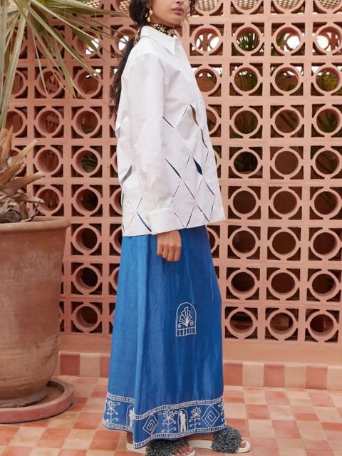 ALEMAIS Cece cut-out shirt - White