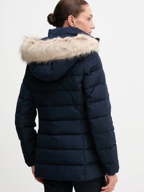 Tommy Hilfiger kurtka puchowa kolor granatowy zimowa WW0WW47542