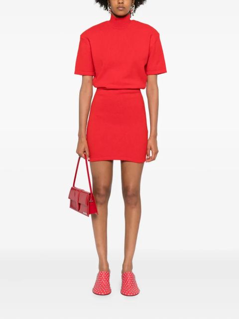 Jacquemus high-neck short-sleeve T-shirt - Red - zdjęcie produktu nr 2