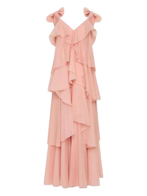 Aje Gracie ruffled bow maxi dress - Pink - zdjęcie produktu nr 1
