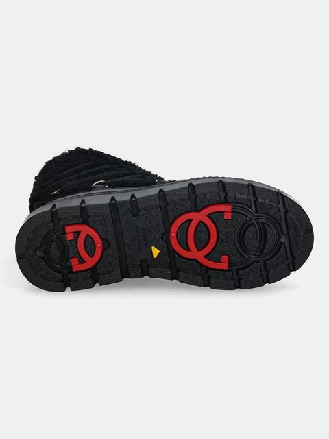 Pollini śniegowce skórzane kolor czarny SA24235H0NTX100A - zdjęcie produktu nr 2