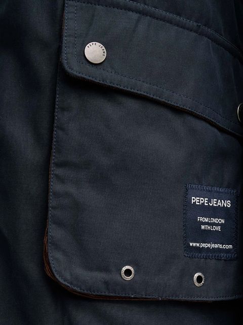 Pepe Jeans kurtka kolor granatowy przejściowa PL4024352