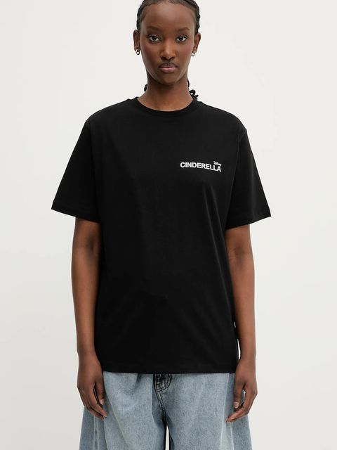 Coperni x Disney t-shirt bawełniany Cinderella damski kolor czarny DJS03F5036CIN