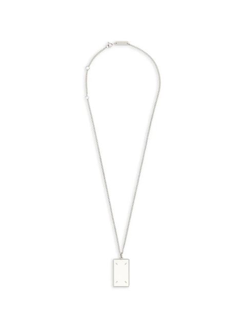 Maison Margiela four-stitches pendant necklace - Silver - zdjęcie produktu nr 1