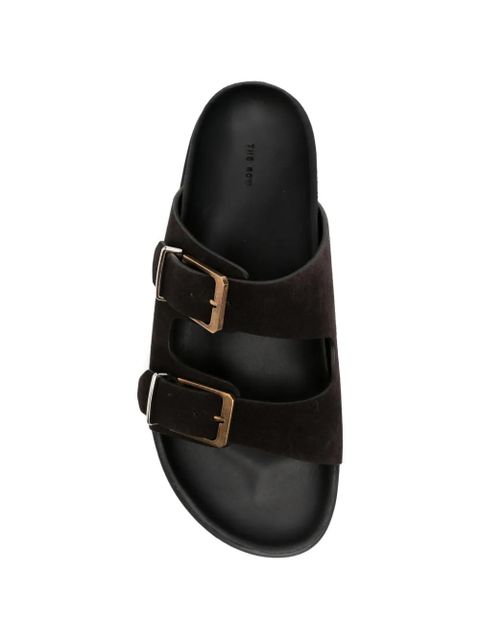 The Row buckle-fastening sandals - Brown