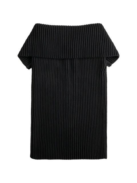 Tod's zip ribbed skirt - Black - zdjęcie produktu nr 2