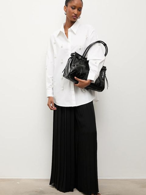 Answear.LAB koszula bawełniana damska kolor biały regular z kołnierzykiem klasycznym