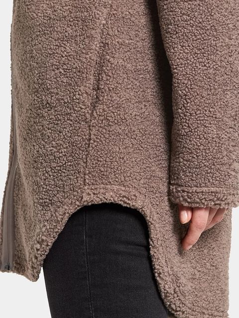 Didriksons bluza polarowa UMI damska kolor brązowy gładka 505941