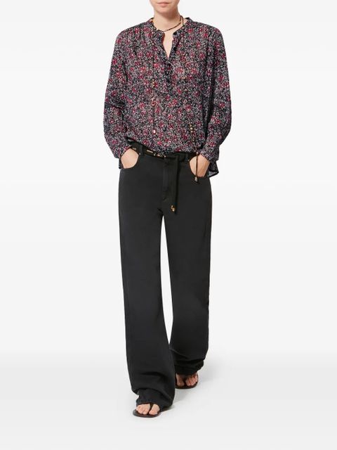 MARANT ÉTOILE MARIA floral-pattern blouse - Black - zdjęcie produktu nr 2