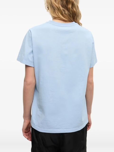 GANNI logo-print T-shirt - Blue