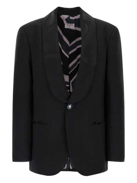 PUCCI single-breasted buttoned blazer - Black - zdjęcie produktu nr 1