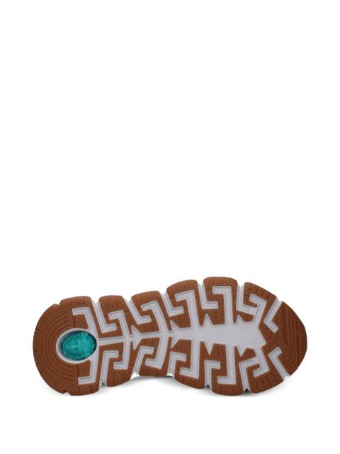 Versace Odissea leather sneakers - White