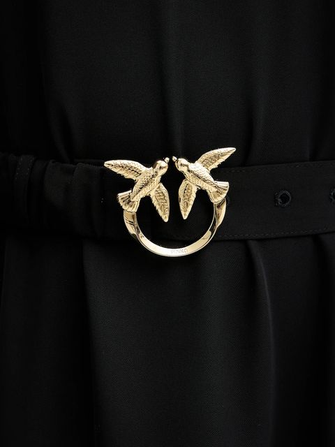 Pinko sukienka kolor czarny mini rozkloszowana 105727 A2U2