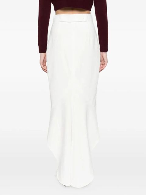 Prada white midi skirt