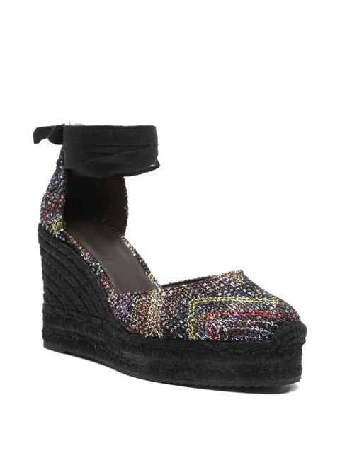Missoni sequined wedge-heel espadrilles - Black - zdjęcie produktu nr 2