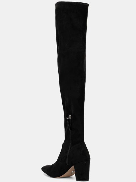 Steve Madden kozaki Crosswalk damskie kolor czarny na słupku 11004965