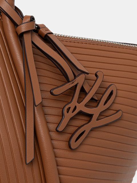 Karl Lagerfeld torebka K/WELLEN MD kolor brązowy B1W30043