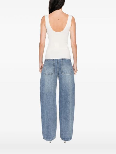 ZIMMERMANN scoop-neck ribbed tank top - Neutrals