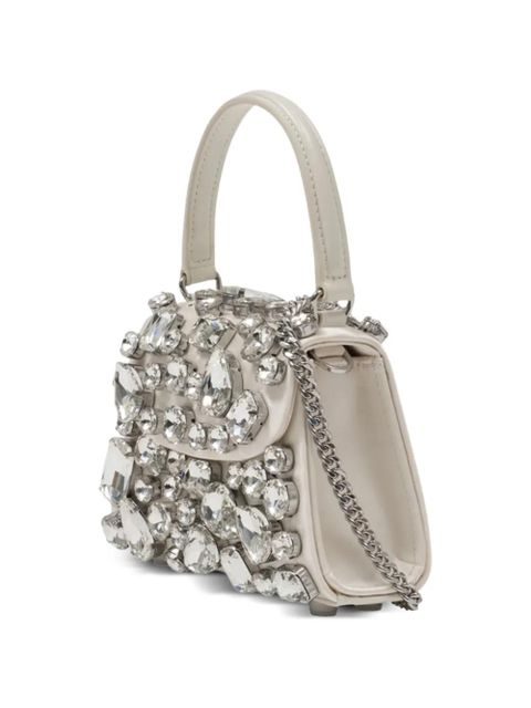 Self-Portrait crystal mini bag - Neutrals - zdjęcie produktu nr 2