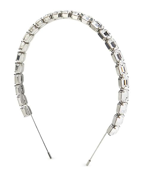 Maison Michel Taylor crystal-embellishment headband - Silver - zdjęcie produktu nr 1