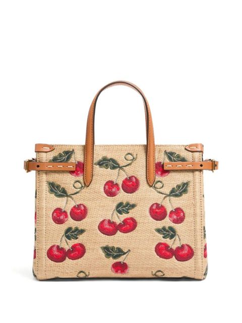 Valentino Garavani small Antibes Cherry-motif tote bag - Neutrals - zdjęcie produktu nr 2