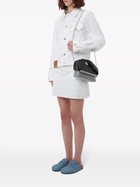 JW Anderson cropped twisted denim jacket - White