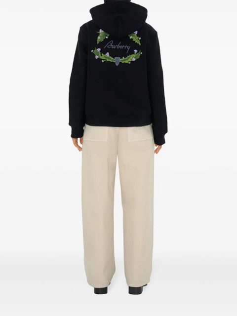 Burberry Thistle logo hoodie - Black
