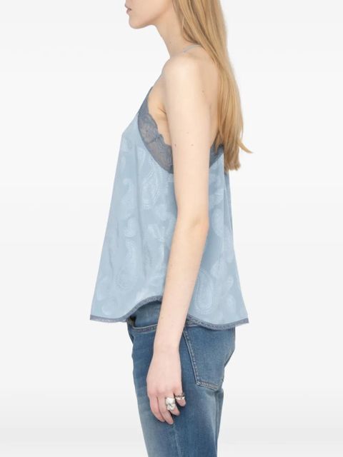 Zadig&Voltaire CHRISTY paisley-print top - Blue