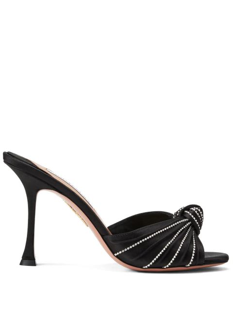Aquazzura Atelier 95mm suede sandals - Black - zdjęcie produktu nr 1