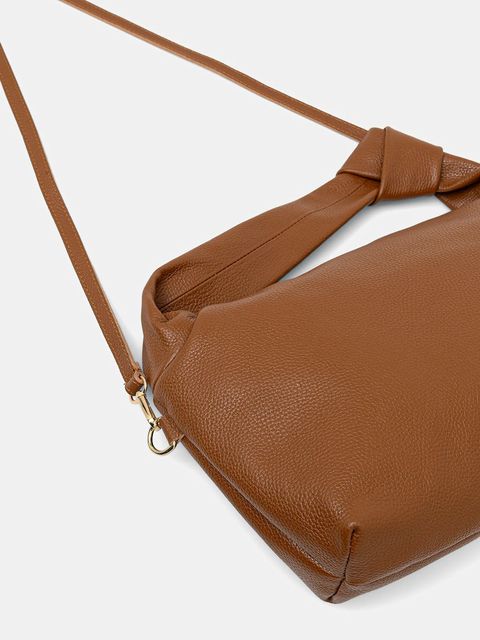 Answear.LAB torebka skórzana kolor brązowy