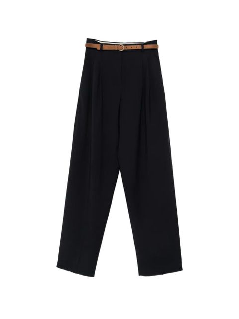 Max Mara Bacio belted pleated trousers - Blue - zdjęcie produktu nr 1
