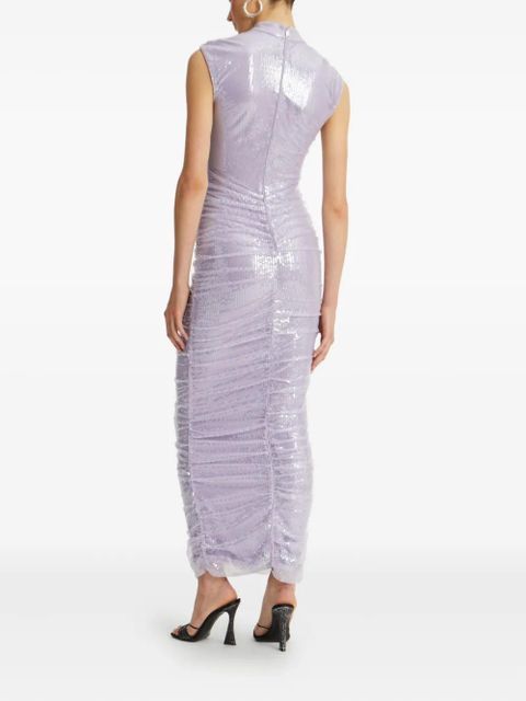 ROTATE BIRGER CHRISTENSEN sequin high-neck midi dress - Purple - zdjęcie produktu nr 2