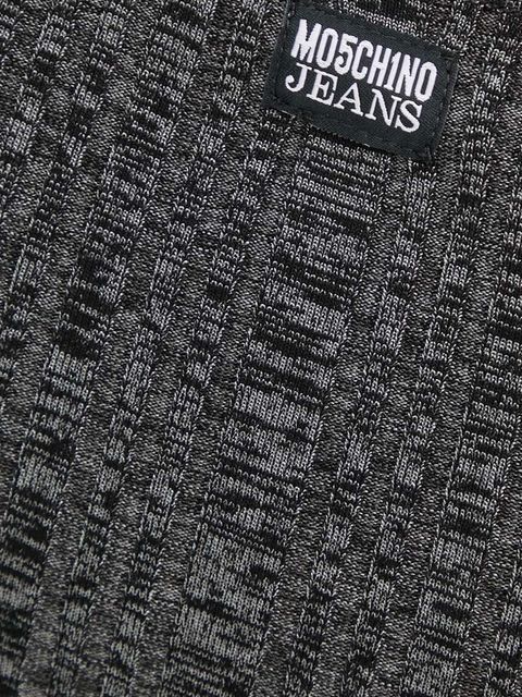 Moschino Jeans sukienka kolor szary midi dopasowana 0481.8201