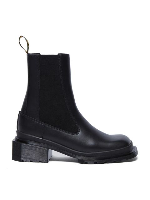 Dr. Martens botki skórzane Maybole Chelsea damskie kolor czarny na słupku DM32069001 - zdjęcie produktu nr 1