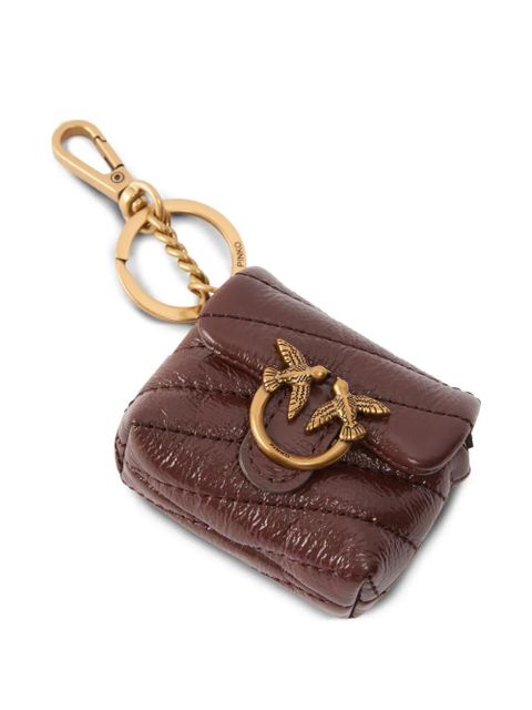 PINKO Love quilted birds AirPods case - Brown - zdjęcie produktu nr 2