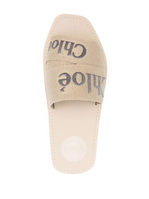 Chloé Woody slides - Neutrals - zdjęcie produktu nr 2
