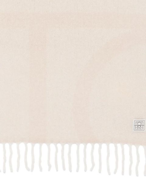 TOTEME monogram jacquard scarf - Neutrals - zdjęcie produktu nr 2