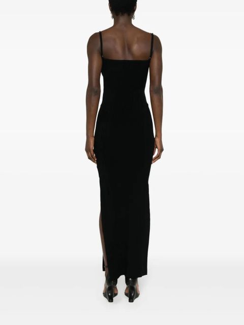 MISBHV fine-knit maxi dress - Black
