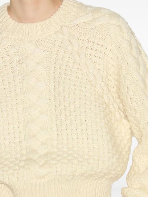 ISABEL MARANT Obrero chunky-knit jumper - Neutrals