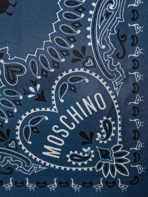 Moschino chusta jedwabna