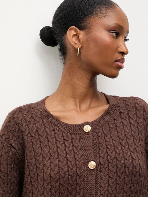 Answear.LAB kardigan damski kolor brązowy