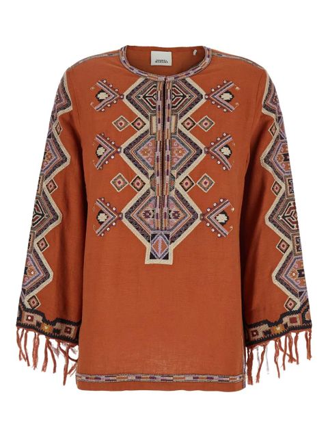 ISABEL MARANT Zelda blouse - Orange - zdjęcie produktu nr 1