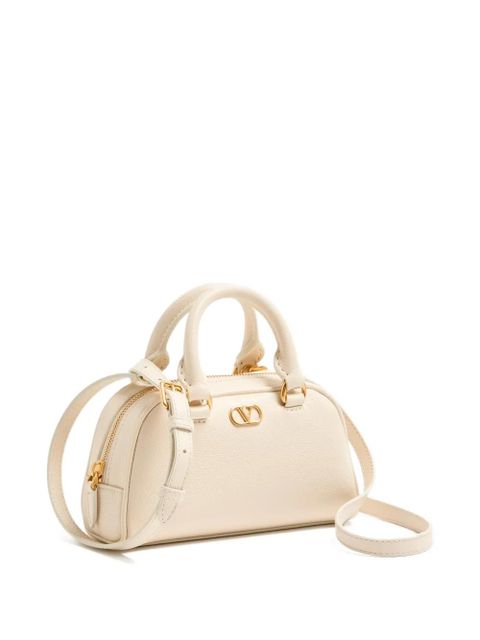 Valentino Garavani mini Bowling logo tote bag - Neutrals